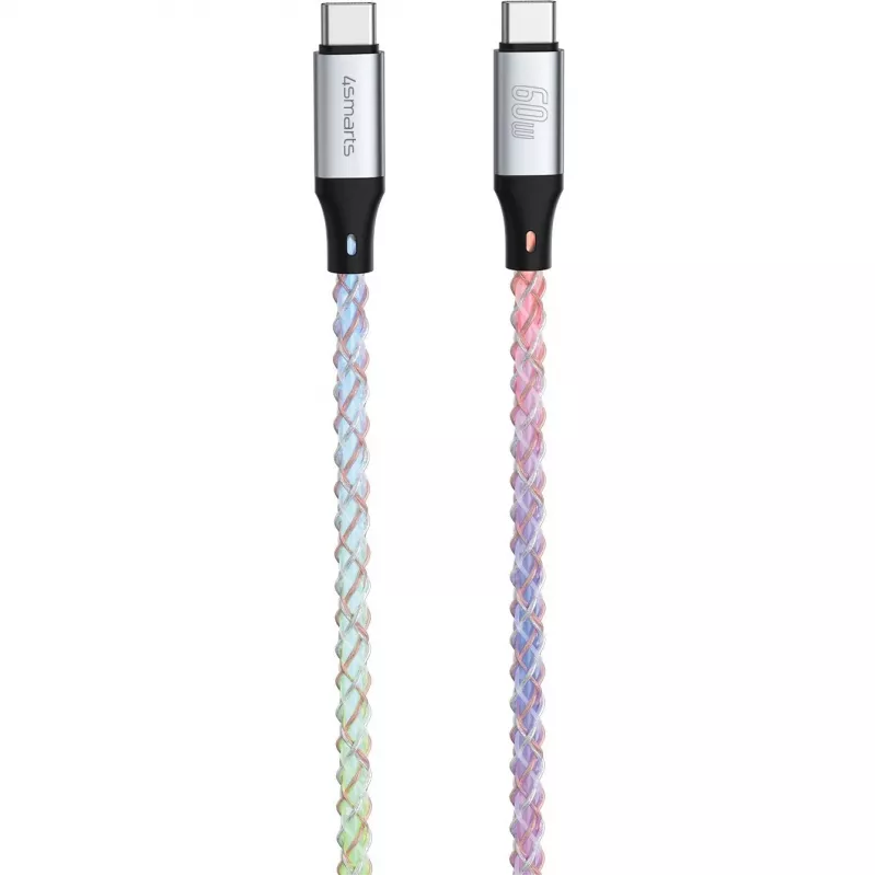 4smarts 541440 RGBCord cavo da USB-C a USB-C, USB 2.0, 60W, 1,5 m