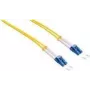 LogiLink - Patch cable - LC monomodale (M) a LC monomodale (M) - 0,5 m - fibra ottica - duplex - 9/125 micrometri - OS2 - senza alogeni - giallo