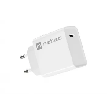 Caricabatterie rapido USB-C da interni NATEC RIBERA 12V 20W Quick Charge 3.0 bianco