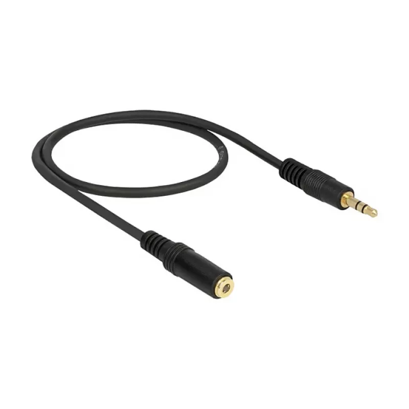 Cavo audio 3,5 mm M-F DeLOCK 83762 0,5 m nero