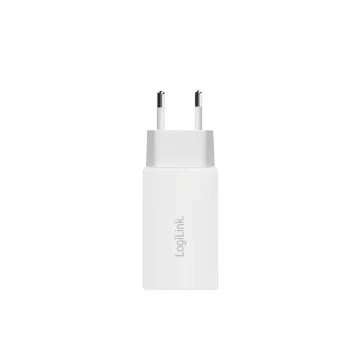 Adattatore presa USB doppio 65W, 2xUSB-C, bianco