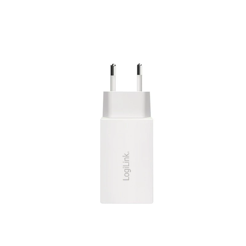 Adattatore presa USB doppio 65W, 2xUSB-C, bianco