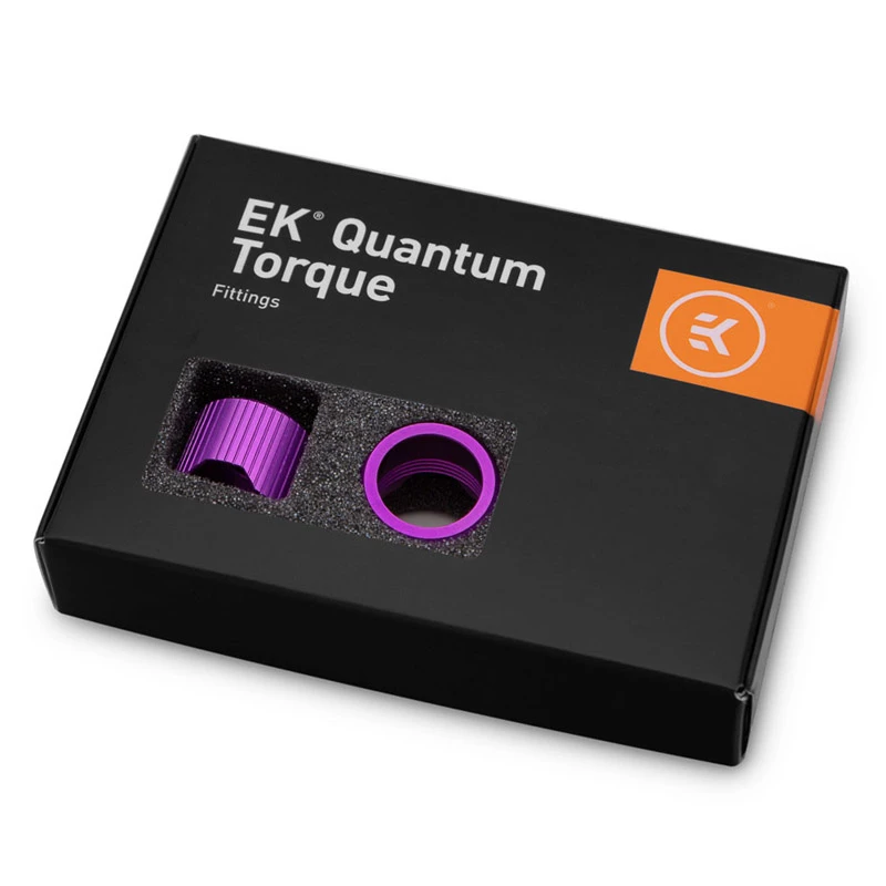 EK Water Blocks EK-Quantum Torque Anelli di compressione STC 16, Viola, confezione da 6