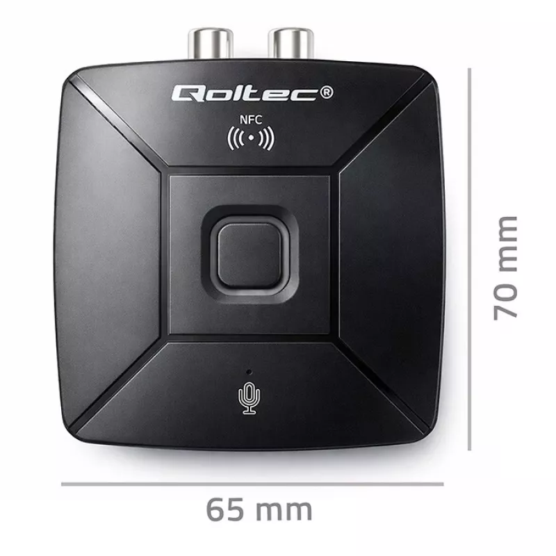 QOLTEC Trasmettitore/ricevitore audio wireless HiFi modello 56981 — bridge audio Bluetooth/Line-In