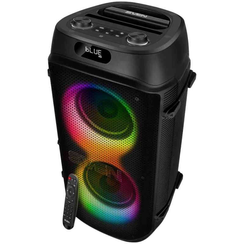 SVEN PS-850, (100W, TWS, Bluetooth, FM, USB, microSD, display LED, 8000mAh)