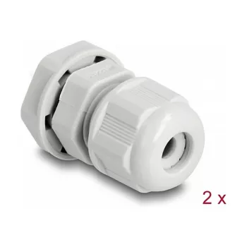 Pressacavo EX DeLOCK M12 grigio 2 pz poliammide