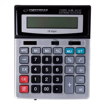 Esperanza ECL103 calcolatrice desktop basic nera, grigia