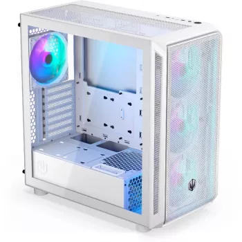 Case PC Endorfy Arx 700 ARGB, Midi-Tower, ATX, vetro temperato - con 4 ventole ARGB da 140 mm, bianco (EY2A017)