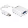 Adattatore cavo video DeLOCK 61766 0,125m VGA DisplayPort bianco