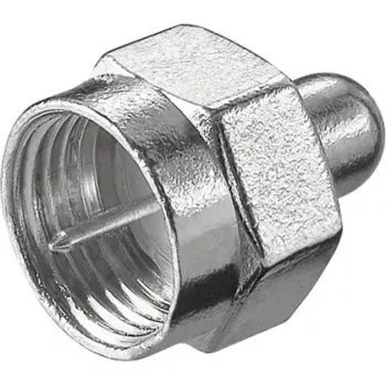 Wentronic goobay - resistenza di terminazione coassiale - connettore F (11393)