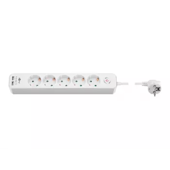 Ciabatta Goobay 5 prese con interruttore e USB