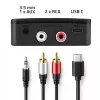 QOLTEC Trasmettitore/ricevitore audio wireless HiFi modello 56981 — bridge audio Bluetooth/Line-In