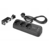 Ciabatta multipla DIGITUS 3 prese con 2×USB-A & 1×USB-C, 3 prese AC Tipo E/F, cavo 1,5 m, nero