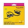Cavo seriale DeLOCK 63950 USB 2.0 Type-A 2 x RS-232 DB9 nero 0,6 m