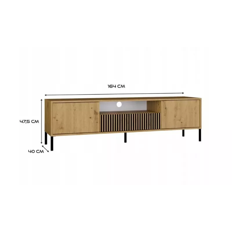RTV KAMARO 160 slim/GŁ ARTISAN OAK