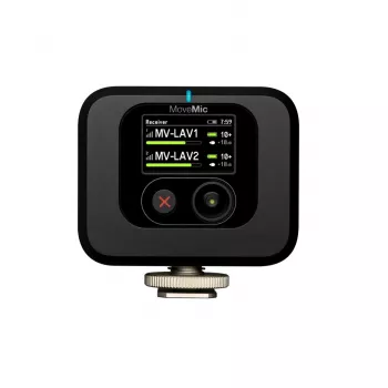 Ricevitore wireless per montaggio su fotocamera Shure MV-R-Z6 — 50–20000 Hz, portata 30 m, 12–15 V, 308×101×38 mm, 0,429 kg, nero