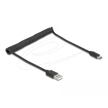Cavo USB DeLOCK USB 2.0 0,75 m USB A USB C nero 90368