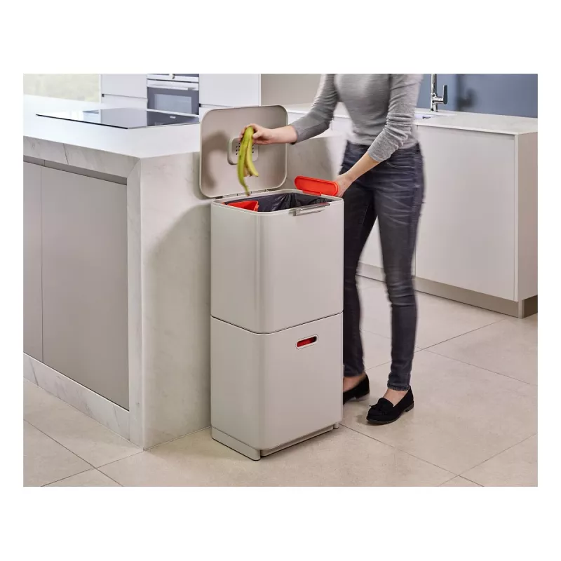 Pattumiera Joseph Joseph Totem 60 L grigio pietra