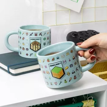 Tazza Paladone Minecraft design in rilievo PP14641MCF 330–350 ml ceramica