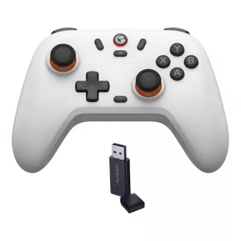 Controller gaming wireless GameSir T4n Lite bianco compatibile Bluetooth, wireless, ricaricabile