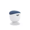 Up Up Seul sgabello ergonomico a bilanciere bianco, D47 tessuto blu