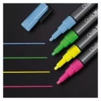Pennarello gessetto Sigel GL179 blu verde rosa giallo 4 pz.