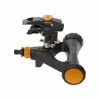 Irrigatore a impulsi da giardino Fiskars 1023656 metallo con ruote per irrigazione di prato e aiuole