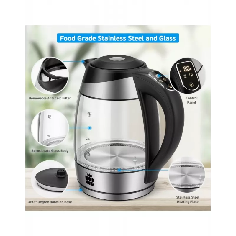 Bollitore elettrico Forme FKG-418 1,7 l 2200 W bianco