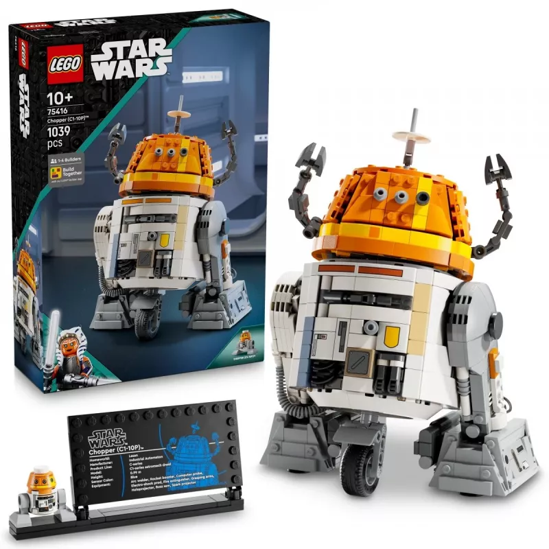 Set da costruzione LEGO Star Wars Chopper C1-10P modello droide astromeccanico 75416, 1039 pezzi, età 10+, altezza 220 mm