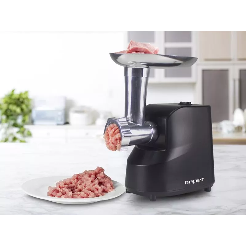 Beper P102ROB200 tritacarne elettrico con spremipomodoro, 1200 W, nero