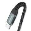 Cavo Qoltec USB 2.0 Type-C a USB 2.0 Type-C 100W QC 3.0 PD 1m nero