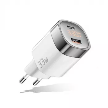 Caricabatterie GaN USB Type-C, USB Type-A: 33W, PPS