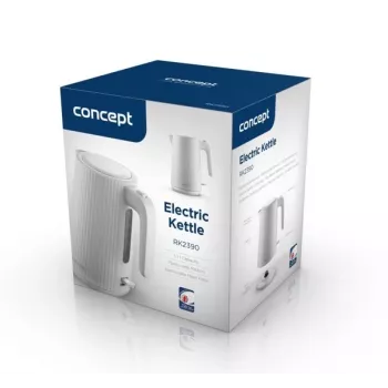 Bollitore Concept Solution RK2390, corpo in plastica, 1,7 L, bianco