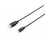 Equip cavo USB 2.0 Type-A a Micro-B, 1.0m, nero, 1 m, USB A, Micro-USB B, USB 2.0, maschio/maschio, nero