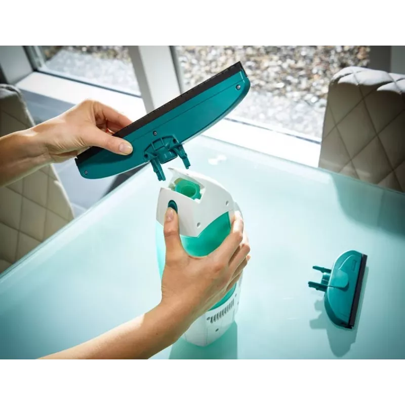 Leifheit puliscivetri Window Vacuum Glass Cleaner Dry&Clean con manico e spazzola 51003