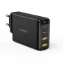 Caricabatterie CHOETECH GaN 140W 4 porte — 2x USB-C, 2x USB, nero (PD6005)