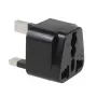 Maclean MCE154 adattatore di spina, presa EU a spina UK, nero