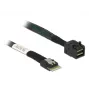 Cavo SAS DeLOCK 85081 0,5 m sottile SAS SFF-8654 Mini SAS HD SFF-8643