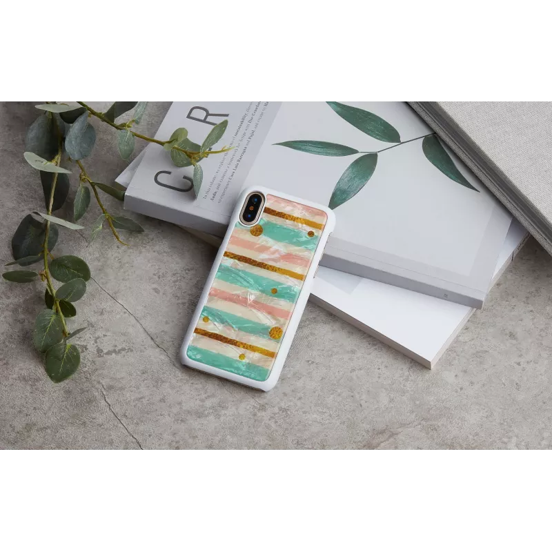 iKins Pop Mint custodia per iPhone XS/X, bianca