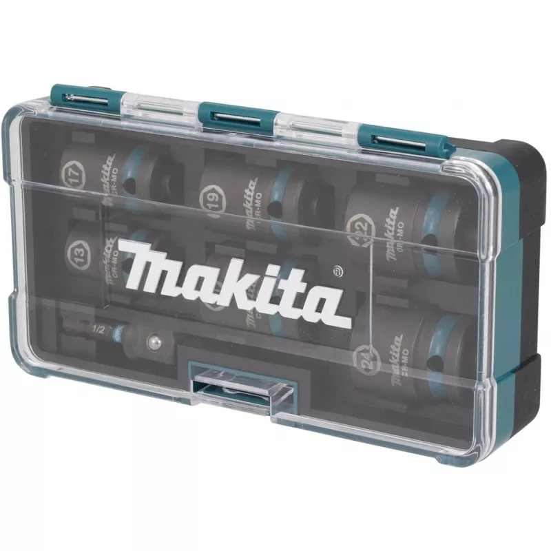 Makita E-16592 chiave a bussola per avvitatore a impulsi set di chiavi a bussola nero, turchese