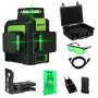 Livella laser Dedra MC0904 Verde — portata 30 m, raggio verde, layout compatto