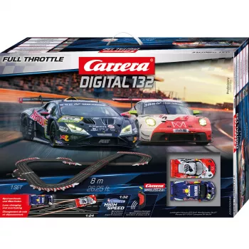 Pista Carrera DIGITAL 132 Full Throttle di CARRERA — slotcar digitale scala 1:32