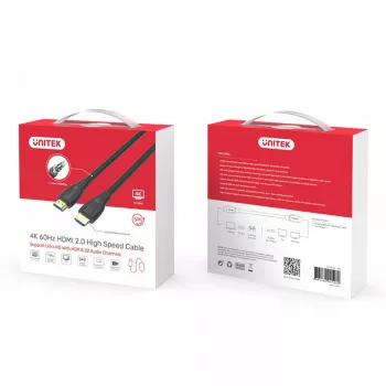 Unitek cavo HDMI 2.0, 4K 60Hz, C11068BK, 7 m