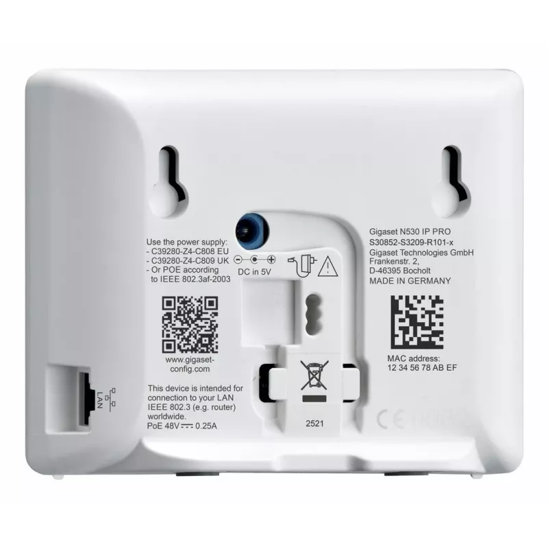 Gigaset N530 IP PRO + S700H PRO telefono DECT identificazione chiamante antracite