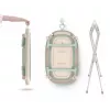 Vasca da bagno per neonati neno LUCY STAND pieghevole con supporto, rettangolare, 1 ripiano, portata max 30 kg, bianco
