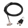 Lucchetto per cavo DICOTA D31831 nero argento 2m chiave tonda