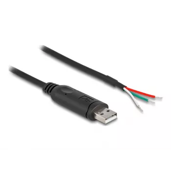 DELOCK Cavo adattatore USB 2.0 Type-A a seriale RS-485 2 m nero