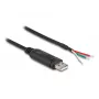 DELOCK Cavo adattatore USB 2.0 Type-A a seriale RS-485 2 m nero