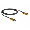 Cavo HDMI DeLOCK 85727 1m Type-A maschio su maschio nero oro