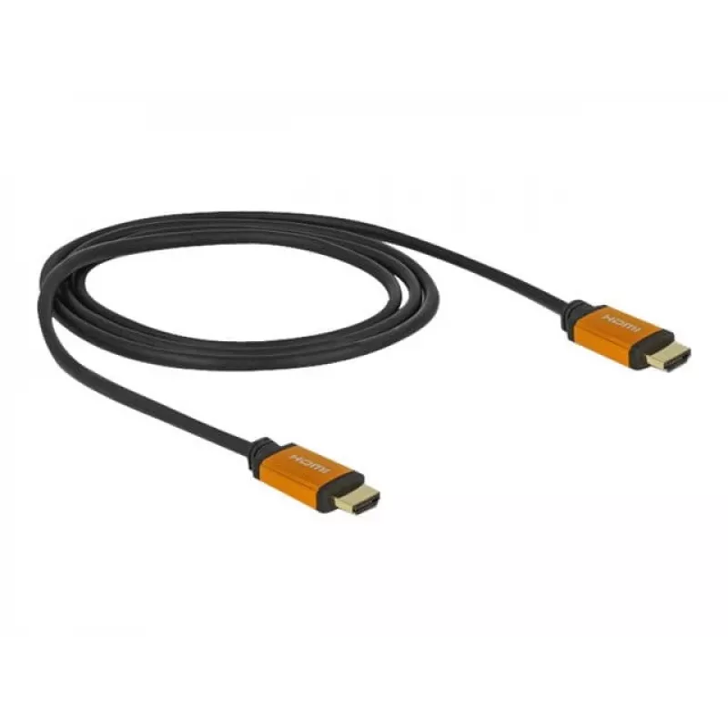 Cavo HDMI DeLOCK 85727 1m Type-A maschio su maschio nero oro